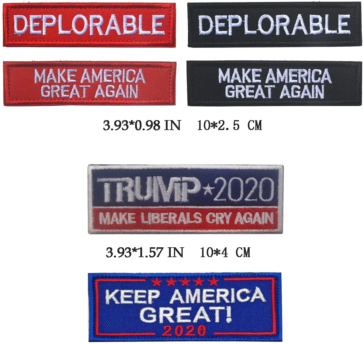 18 Pieces Trump Patches Trump 2024 Save America Again