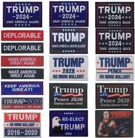 18 Pieces Trump Patches Trump 2024 Save America Again