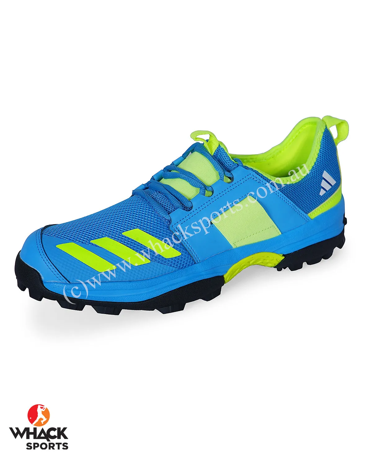 Adidas Cricup 21 - Rubber Cricket Shoes - Blue/Green