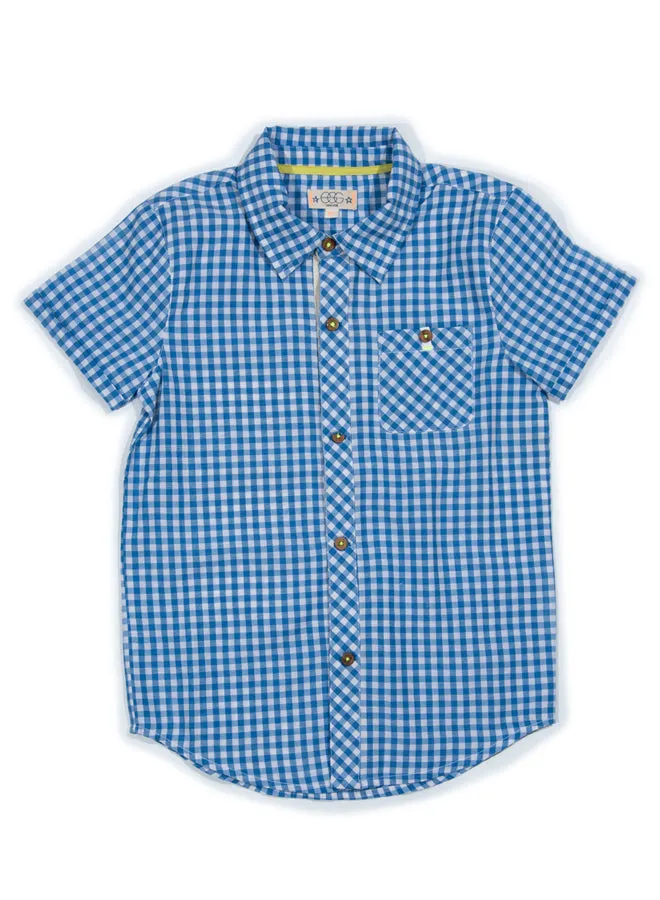 Adrian Blue Plaid Shirt