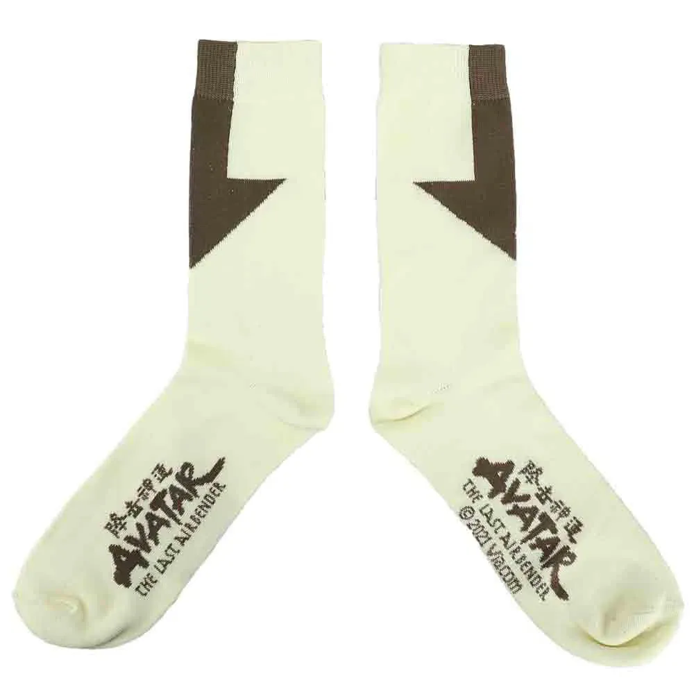 Avatar: The Last Airbender - Aang & Bending Symbols Crew Socks (5 Pairs) - Bioworld