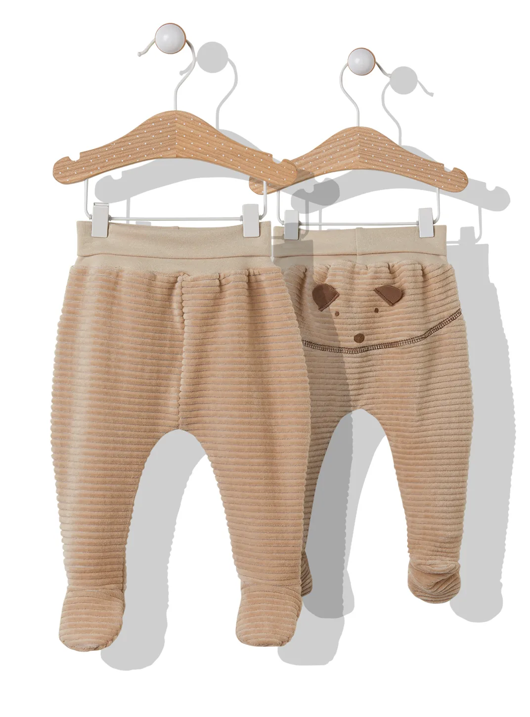 Bebetto Bodysuit and Leggings Set Beige 2-Piece (0-9mths)