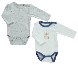 Bebetto Long Sleeve Bodysuits Confetti 2-Pack (0-12mths)