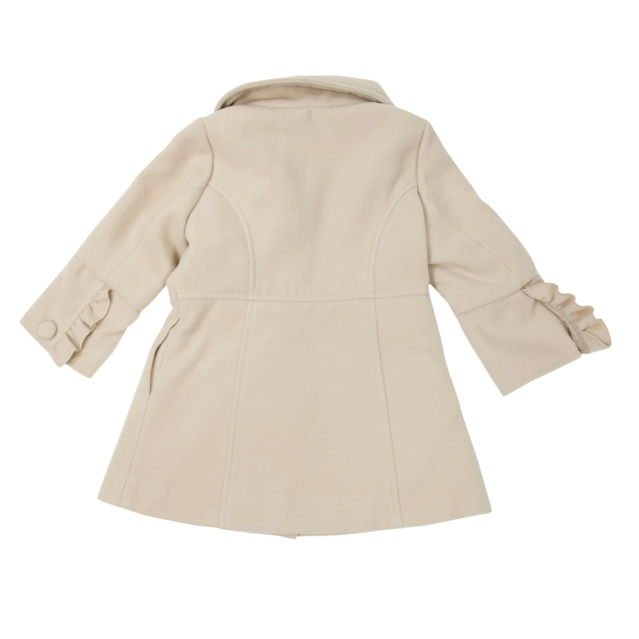 Beige Frill Overcoat