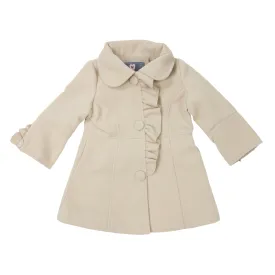 Beige Frill Overcoat