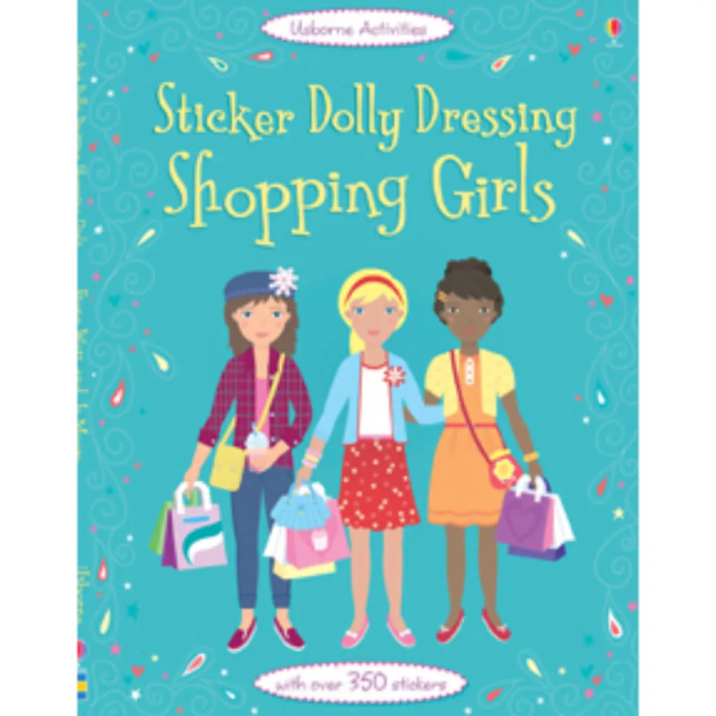 Book Sticker Dolly Dressing Shopping Girls