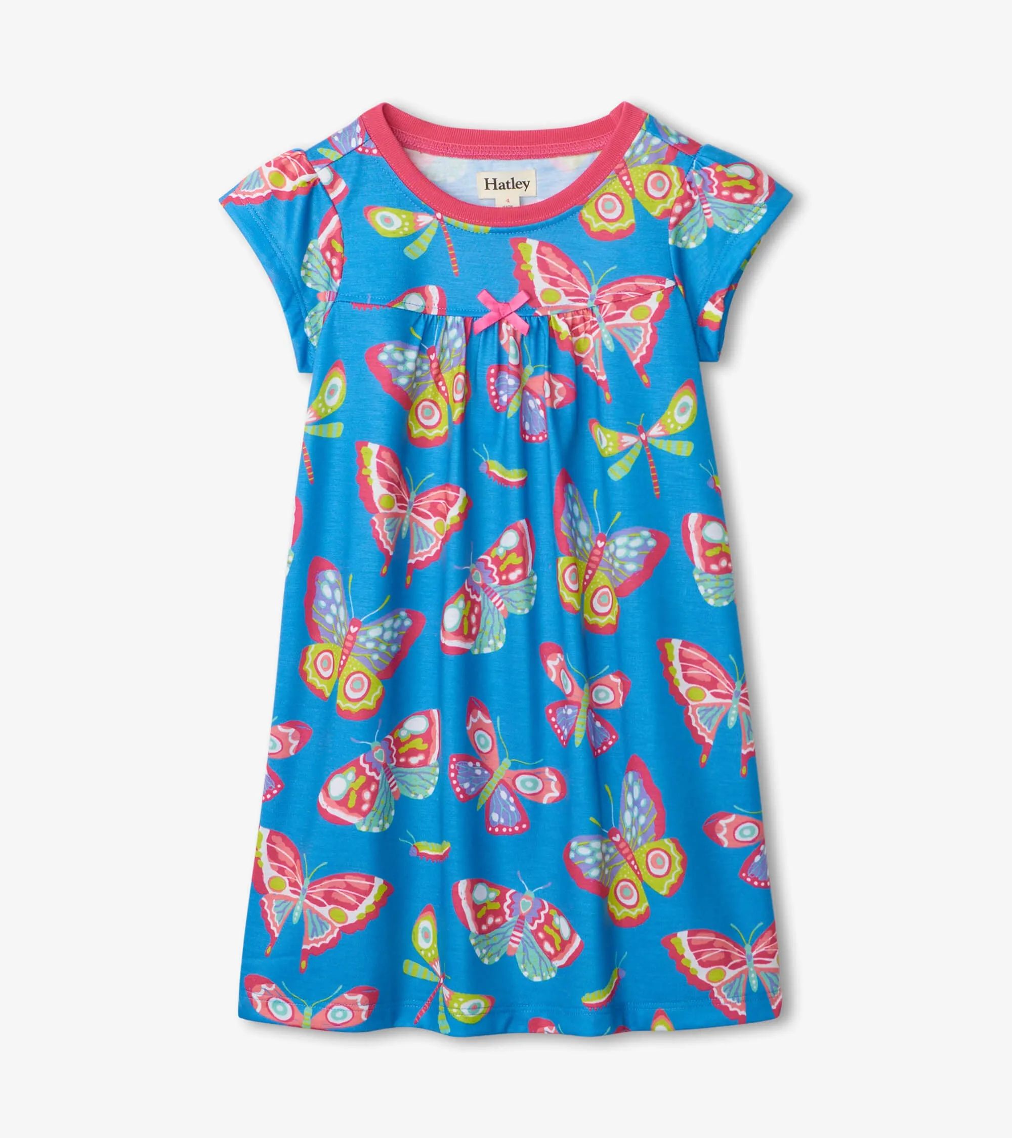 Botanical Butterflies Short Sleeve Nightdress