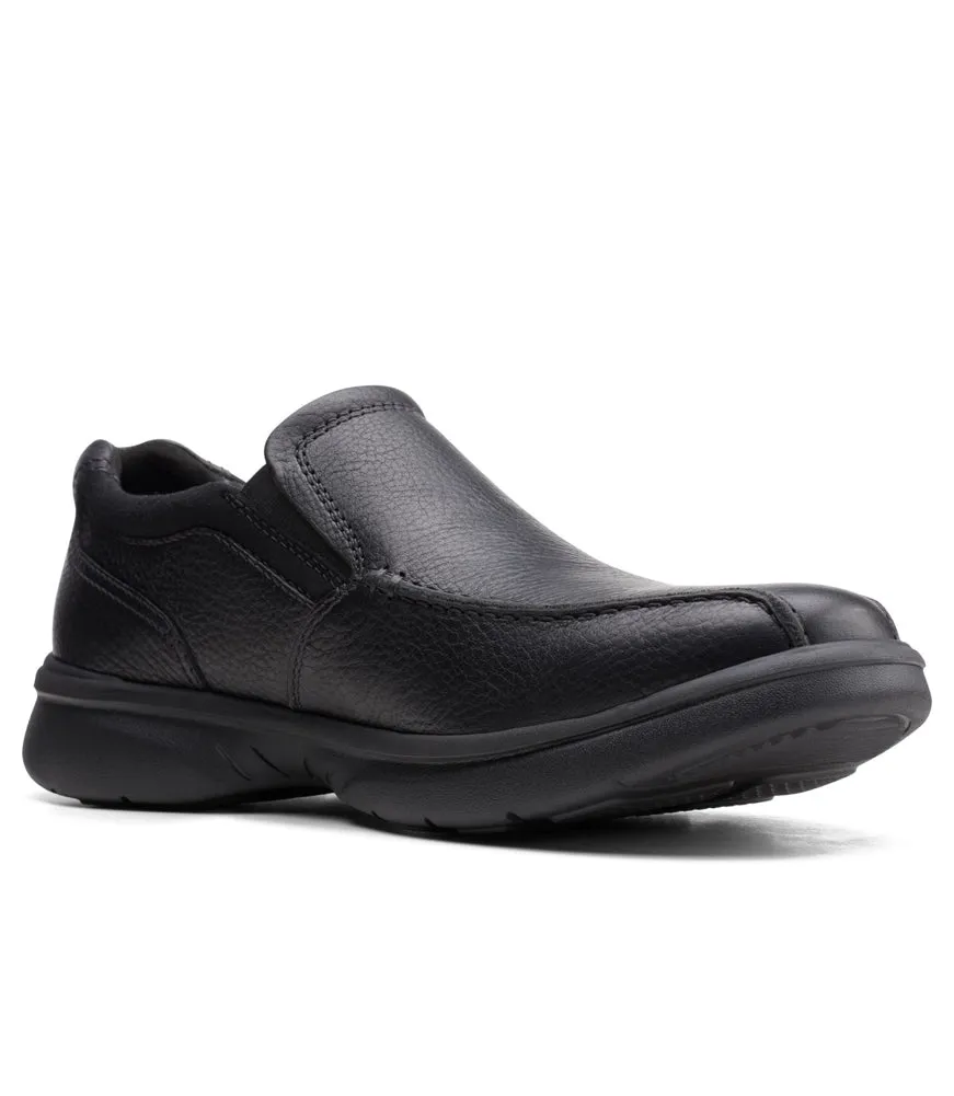 Bradley step in Black Tumbled Leather by Clarks