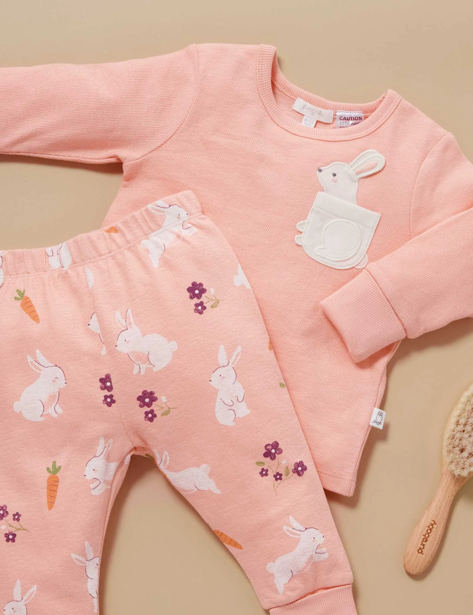 Bunny Novelty Textured PJ Set