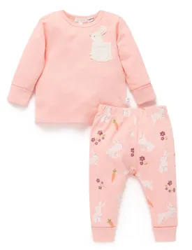 Bunny Novelty Textured PJ Set