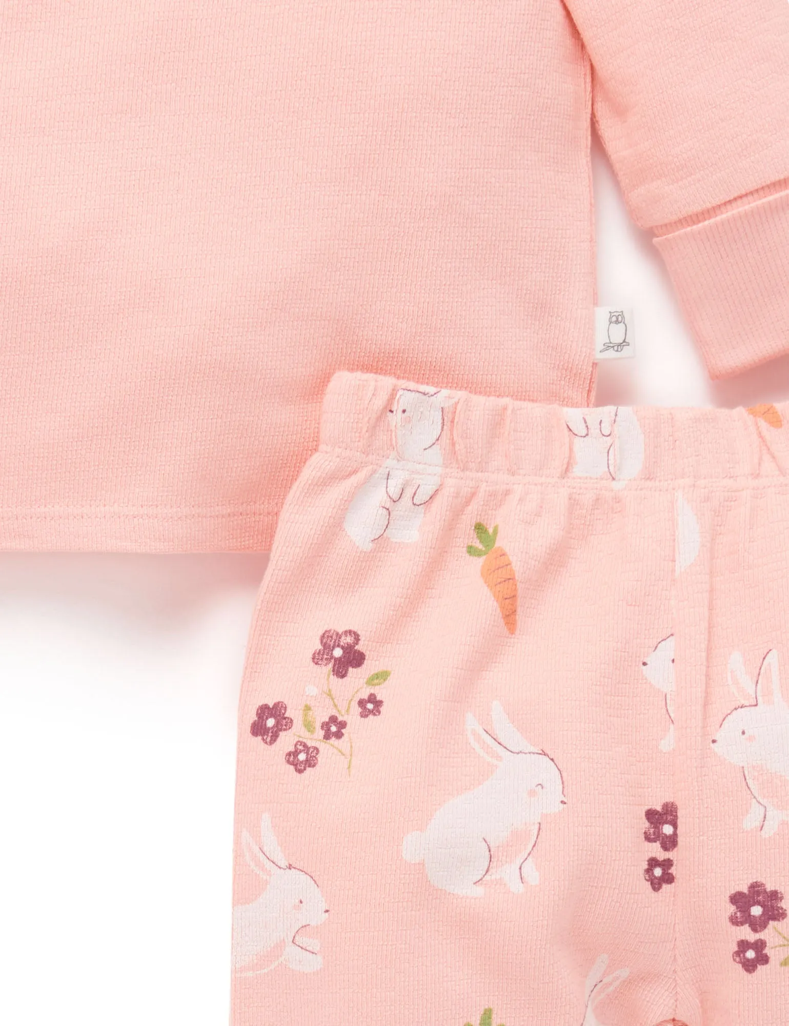 Bunny Novelty Textured PJ Set