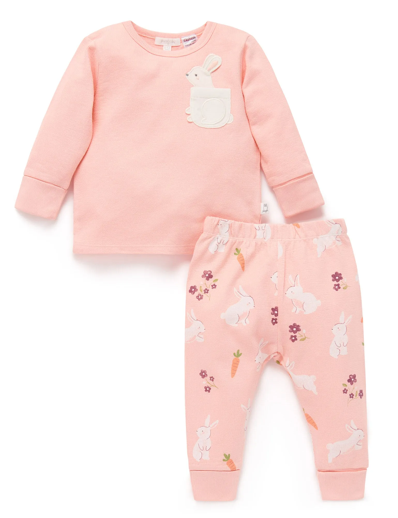 Bunny Novelty Textured PJ Set