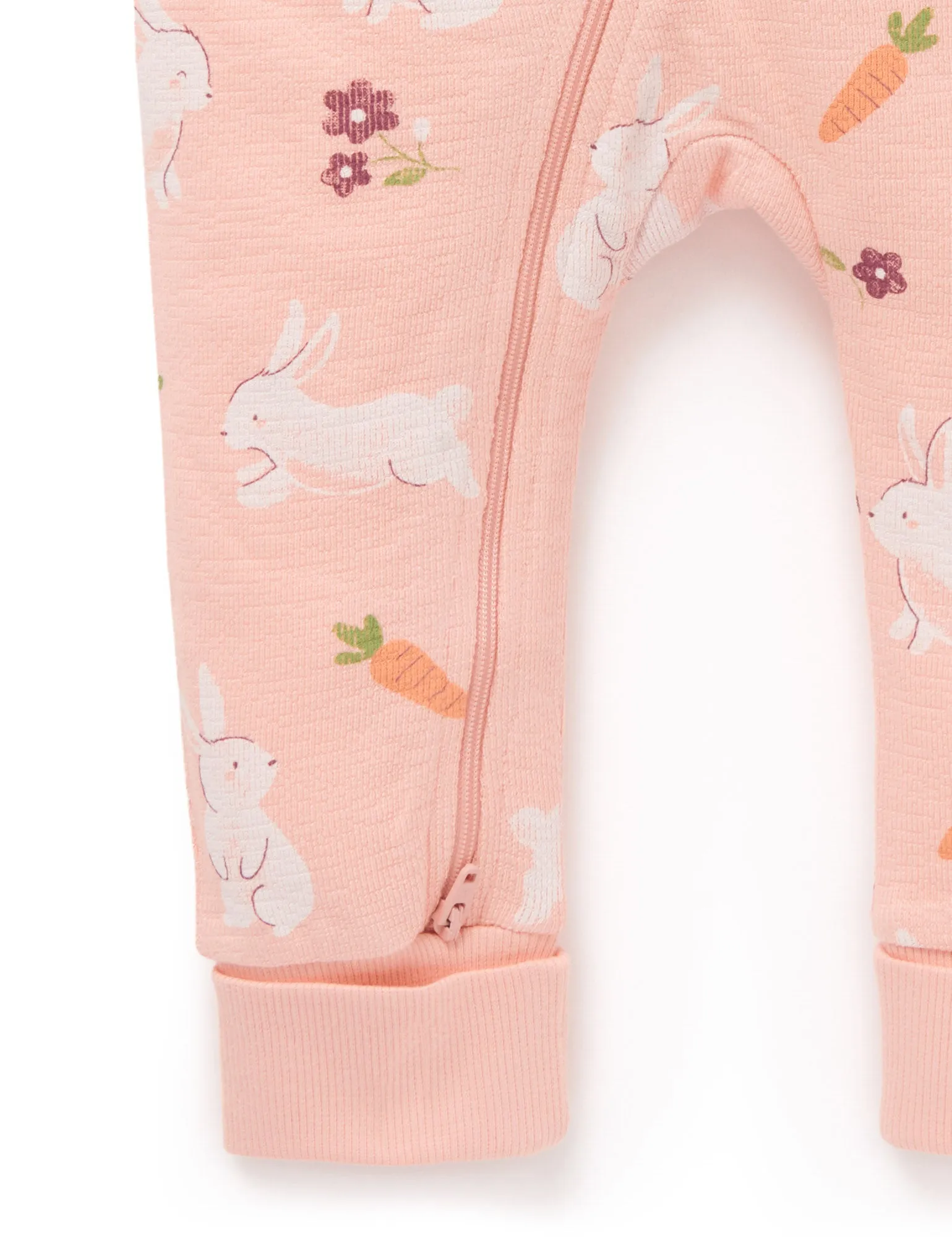 Bunny Textured Footless Onesie