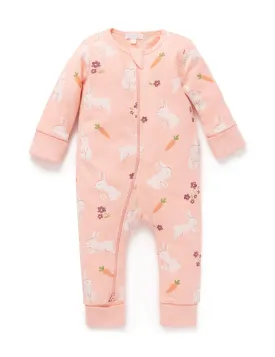 Bunny Textured Footless Onesie