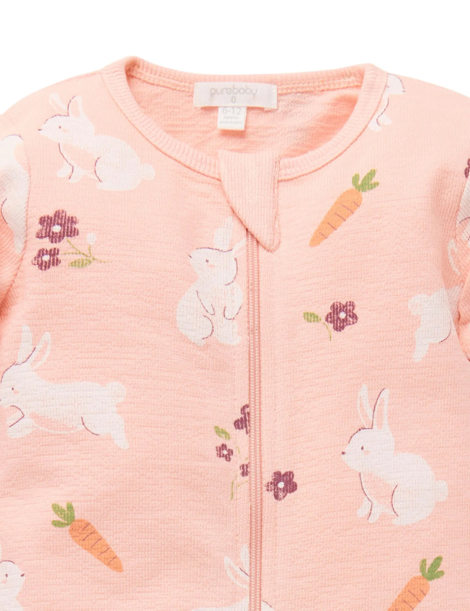 Bunny Textured Footless Onesie