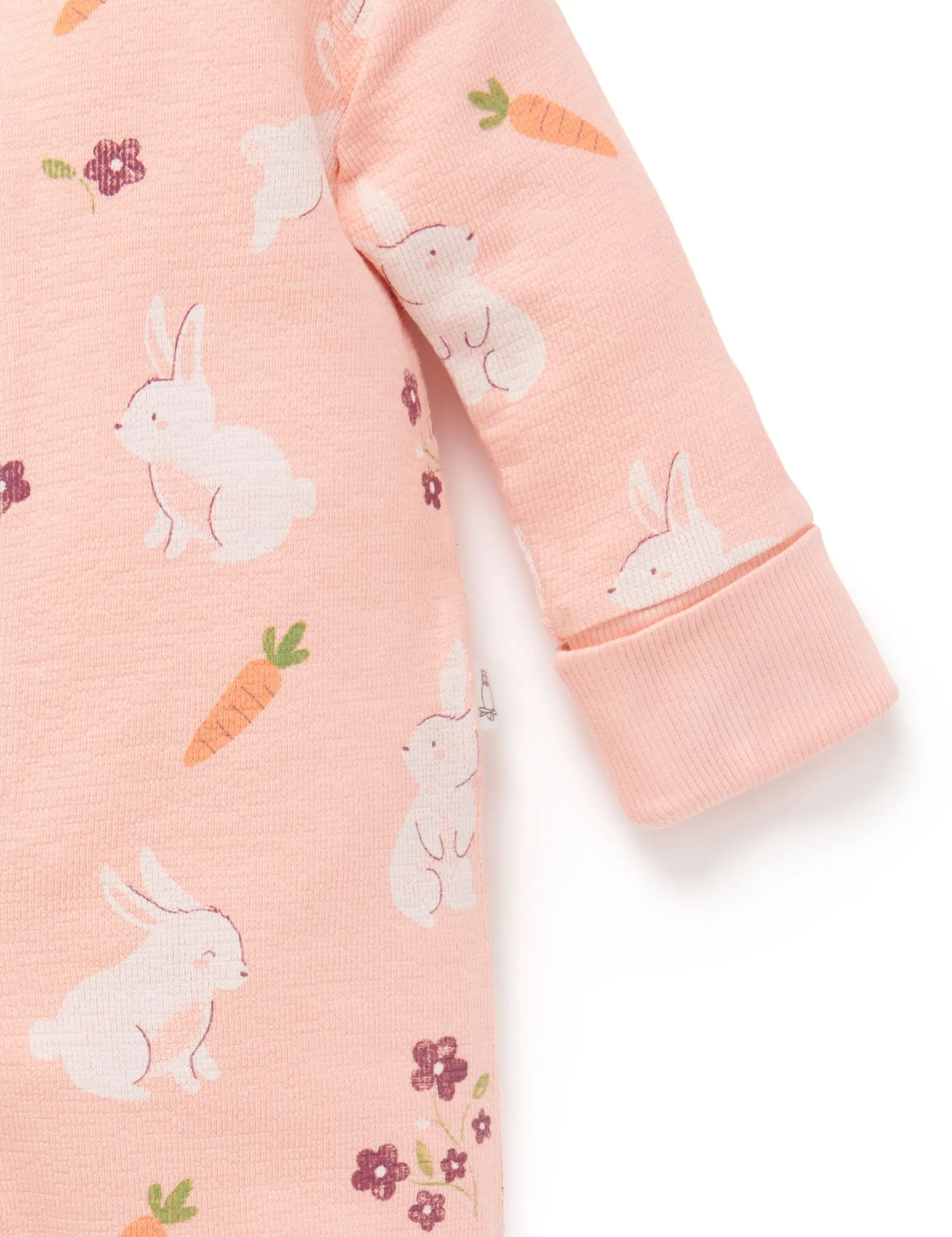 Bunny Textured Footless Onesie