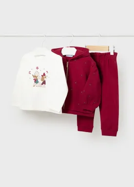 Cherry 3-Piece Girls Tracksuit Set - Select Size