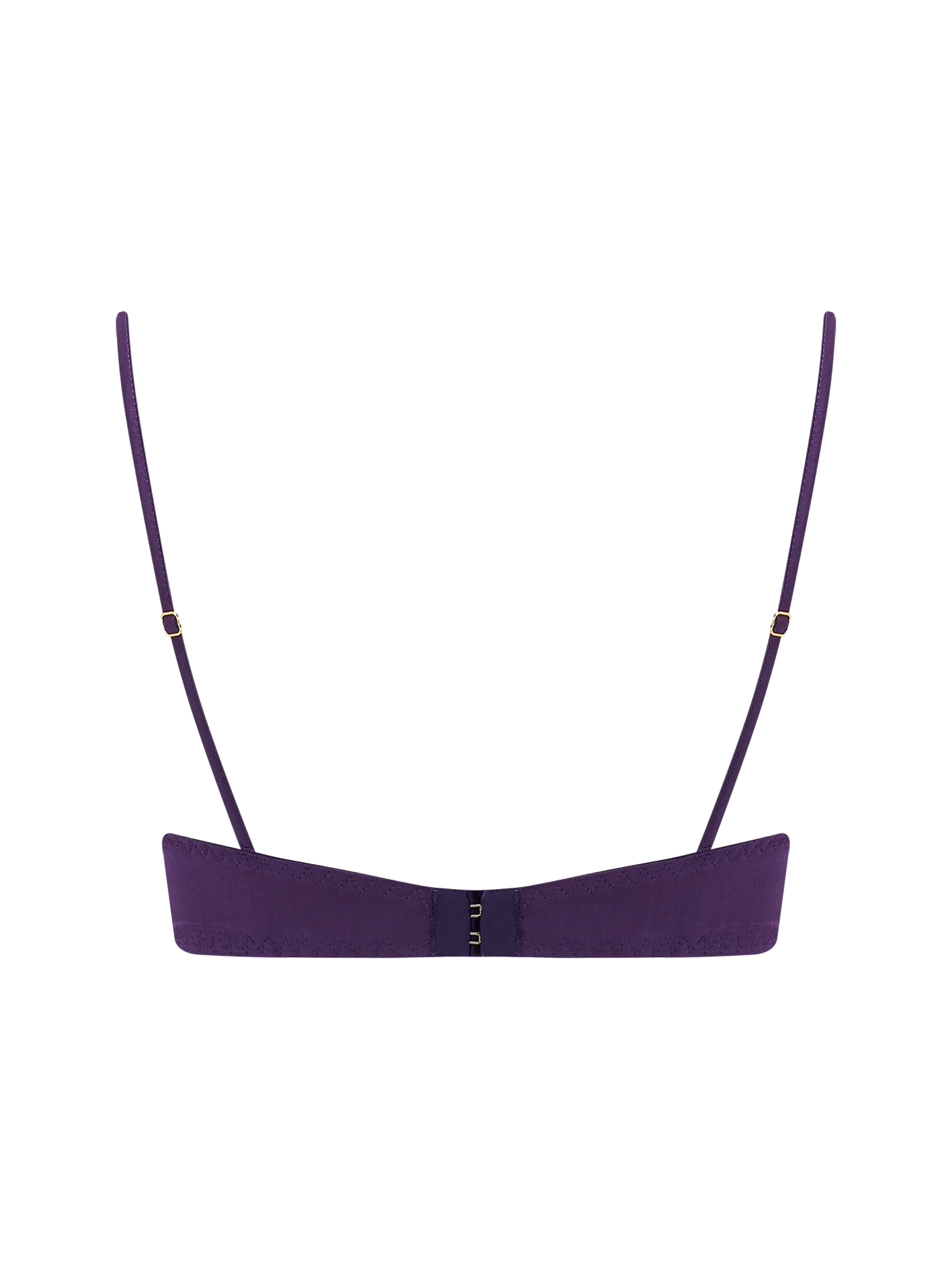 Coco de Mer Hera High Neck Balconette Bra in Violet