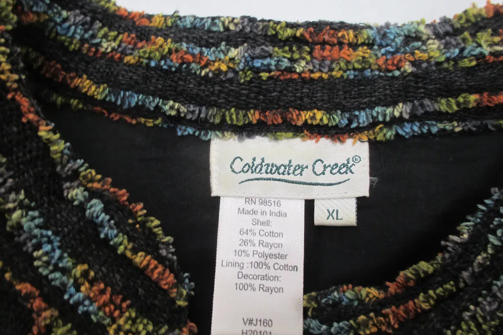 Coldwater Creek Multi-Colored Jacket XL