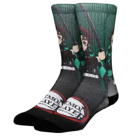 Demon Slayer - Tanjiro Crew Socks (Sublimated) - Bioworld