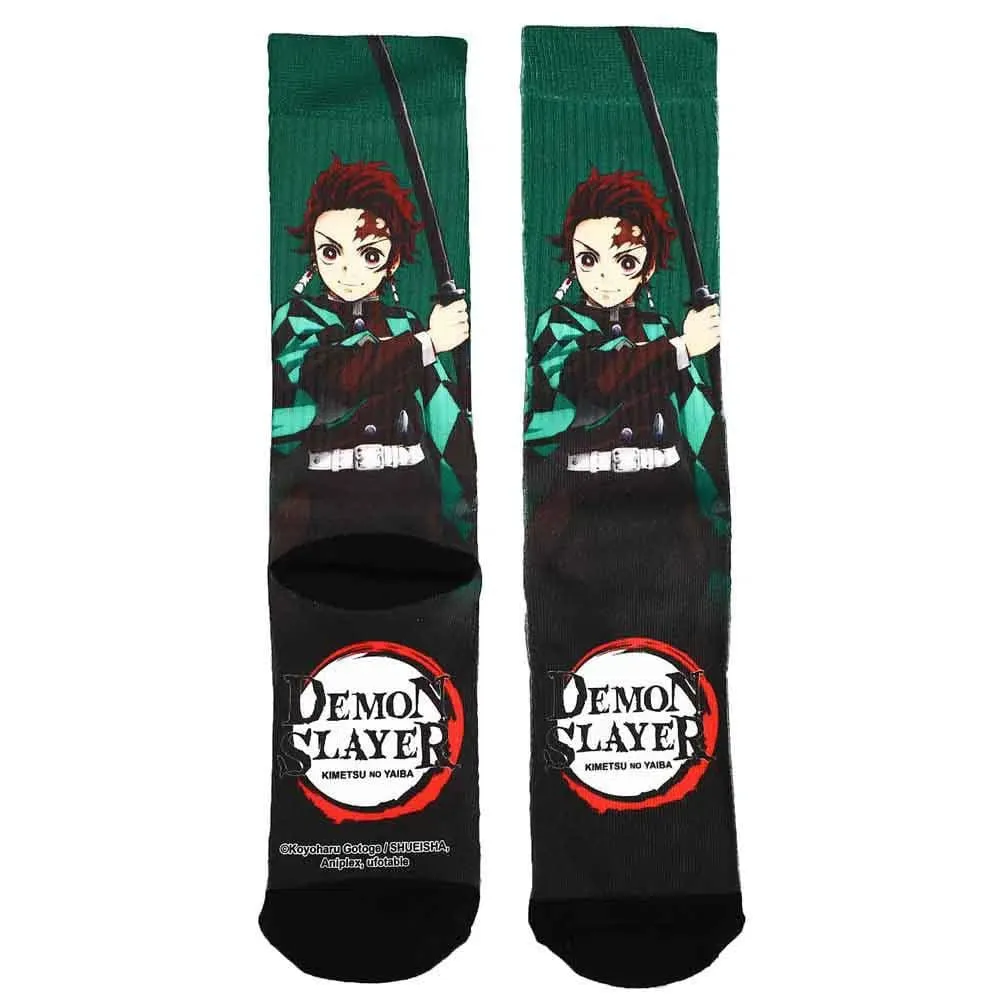 Demon Slayer - Tanjiro Crew Socks (Sublimated) - Bioworld