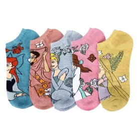 Disney - Princess Floral Ankle Socks (5 Pairs) - Bioworld