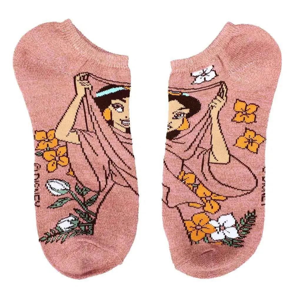 Disney - Princess Floral Ankle Socks (5 Pairs) - Bioworld