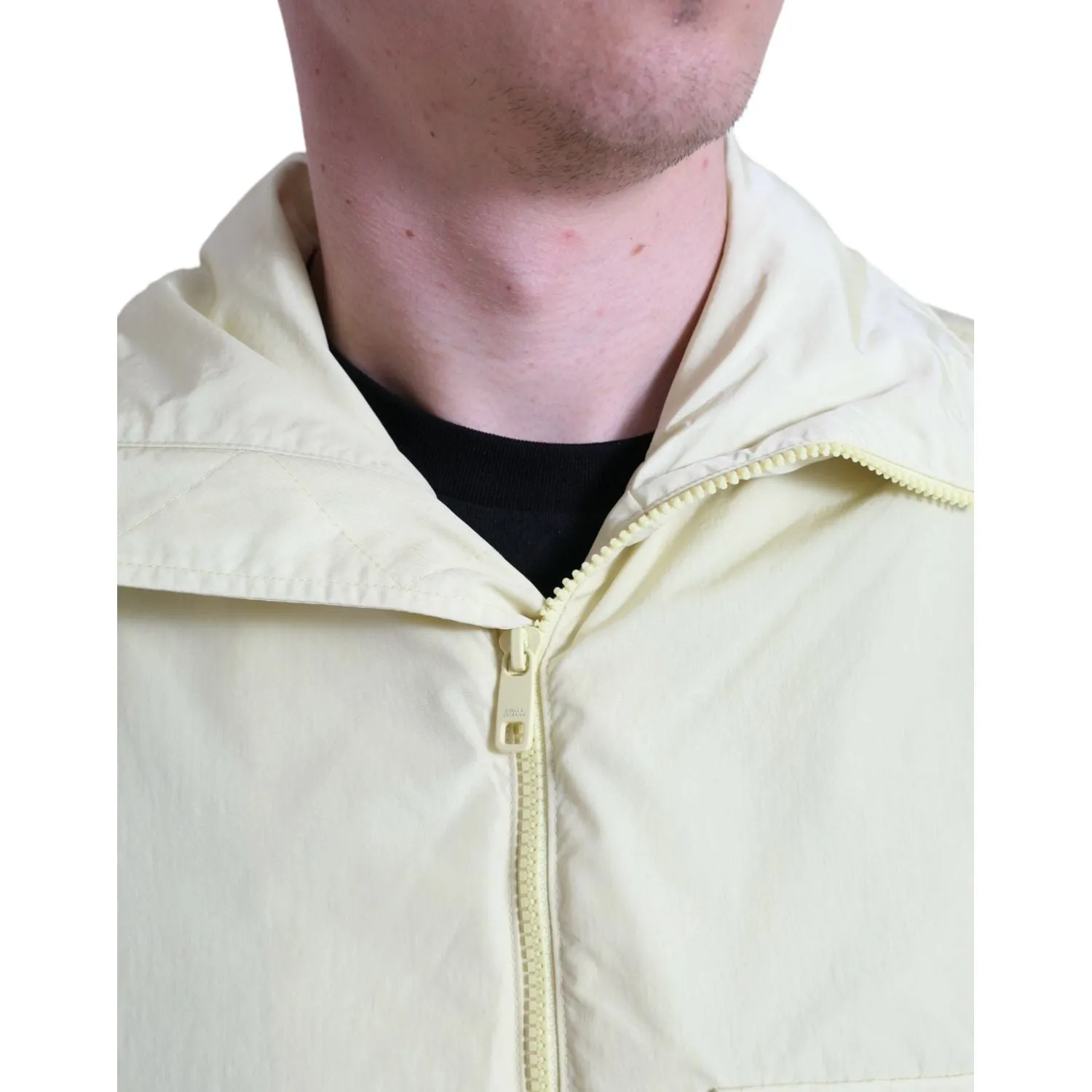 Dolce & Gabbana Elegant Yellow Windbreaker Jacket