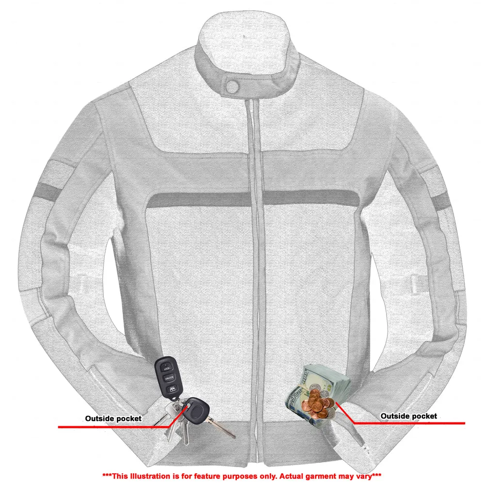 DS763 Men's Racer Mesh Jacket - High Vis