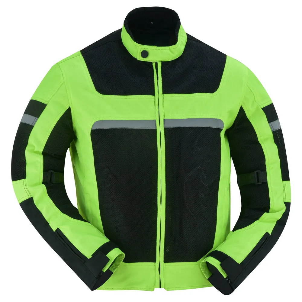 DS763 Men's Racer Mesh Jacket - High Vis