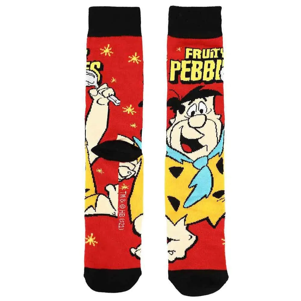 Flinstones - Fruity Pebbles Cereal Crew Socks Box Set (3 Pairs) - Bioworld