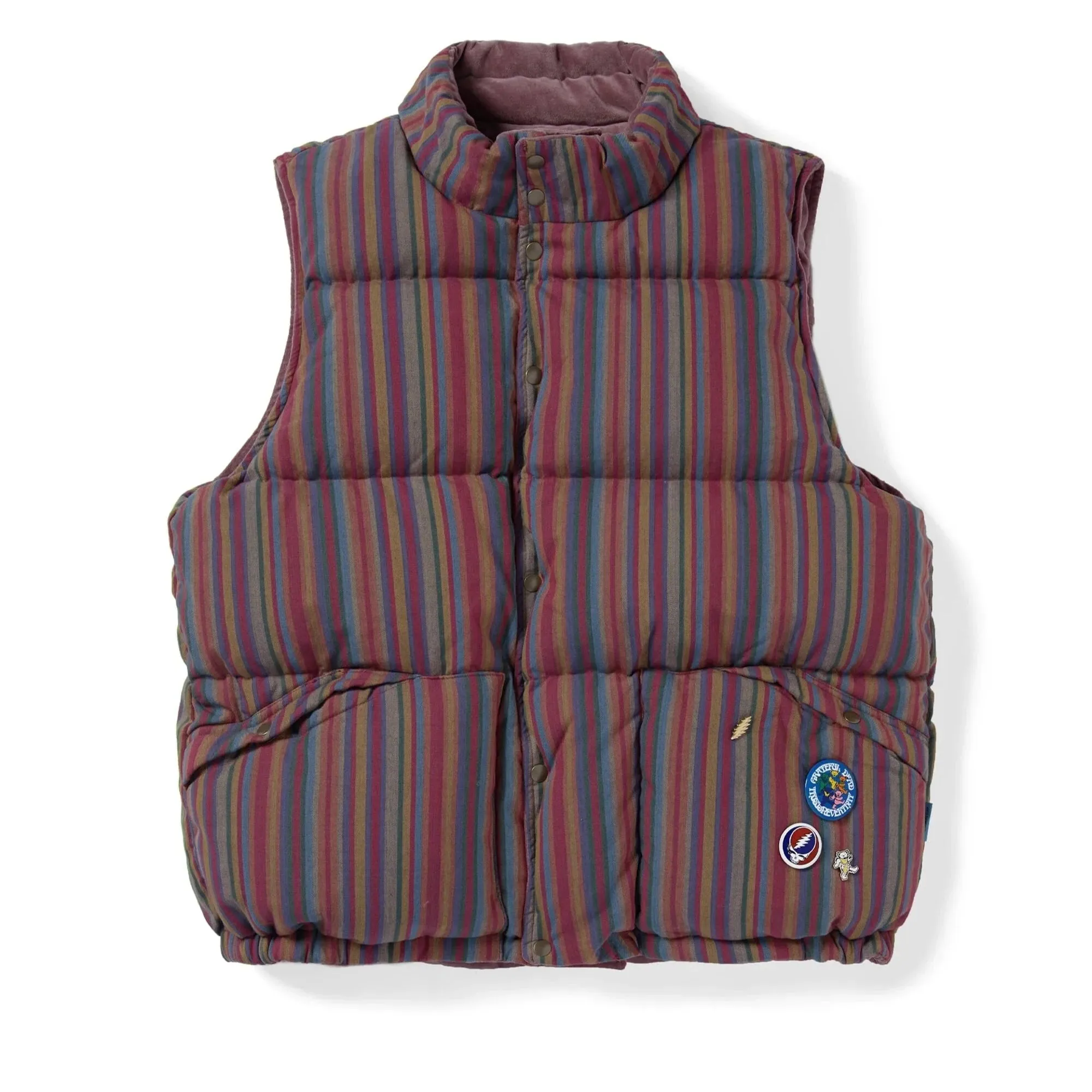 GD Native Reversible Down Vest Multi / THISISNEVERTHAT X GRATEFUL DEAD