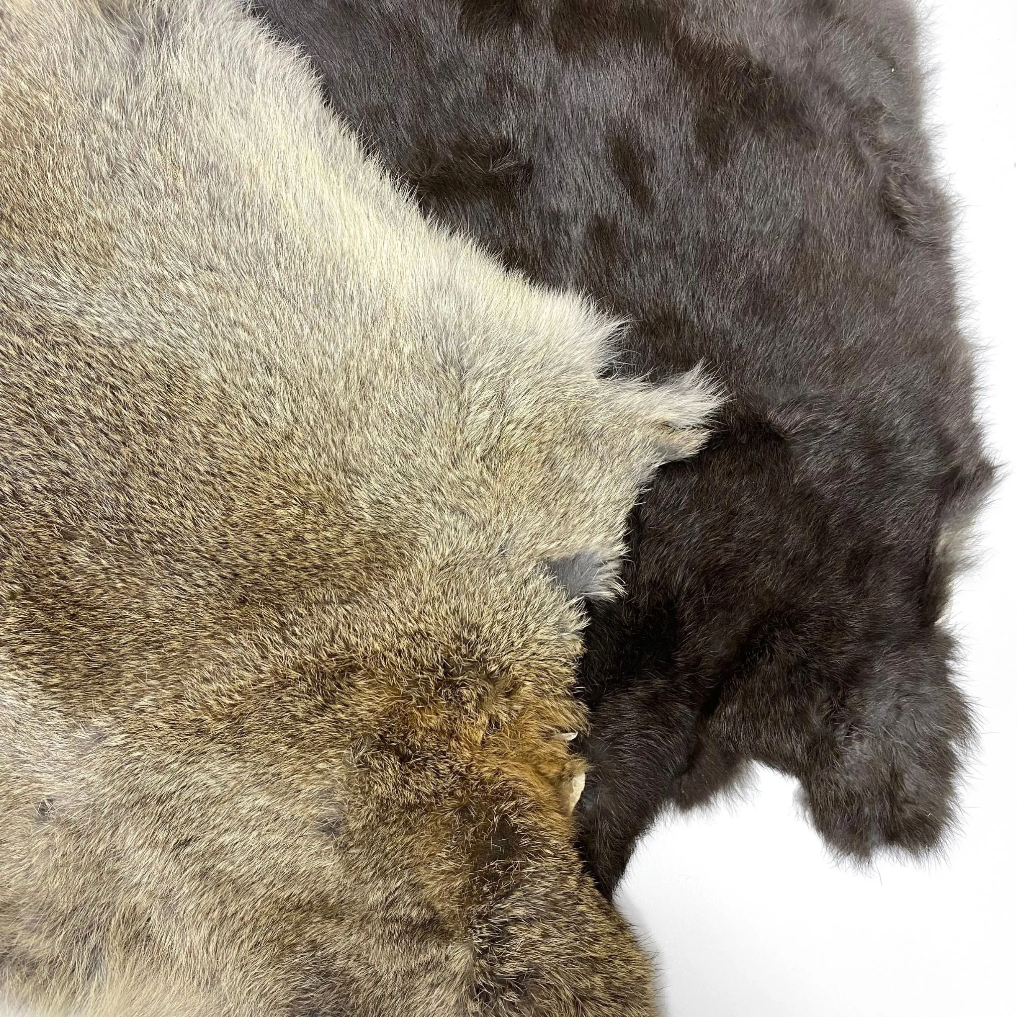 Genuine Natural Tanned Rabbit Skin Fur Pelt