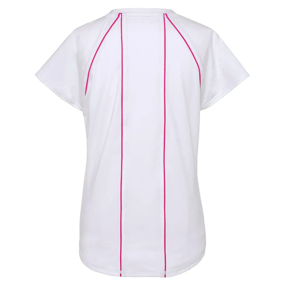 Girls` Essentials Short Sleeve Tennis Top