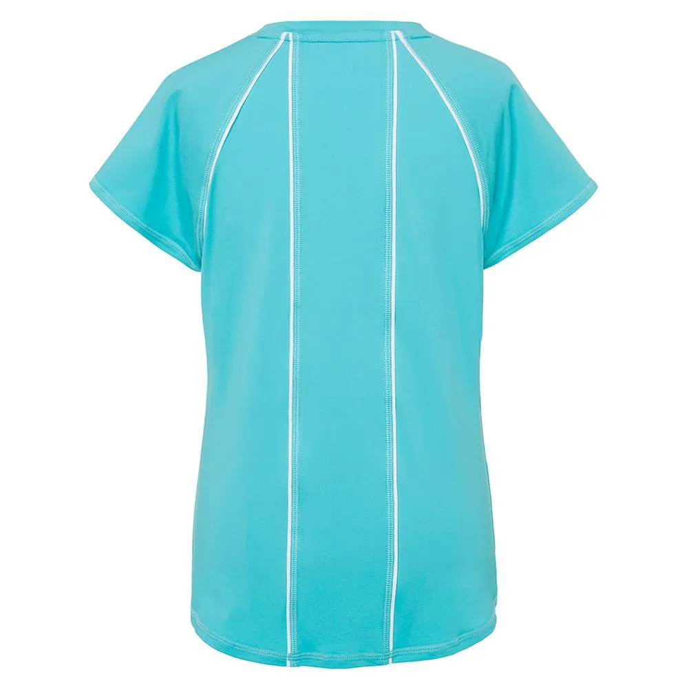 Girls` Essentials Short Sleeve Tennis Top