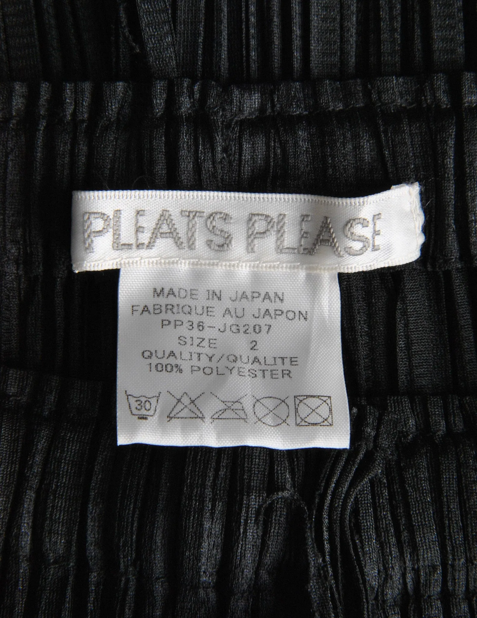 Issey Miyake Pleats Please Vintage Black Pleated Skirt