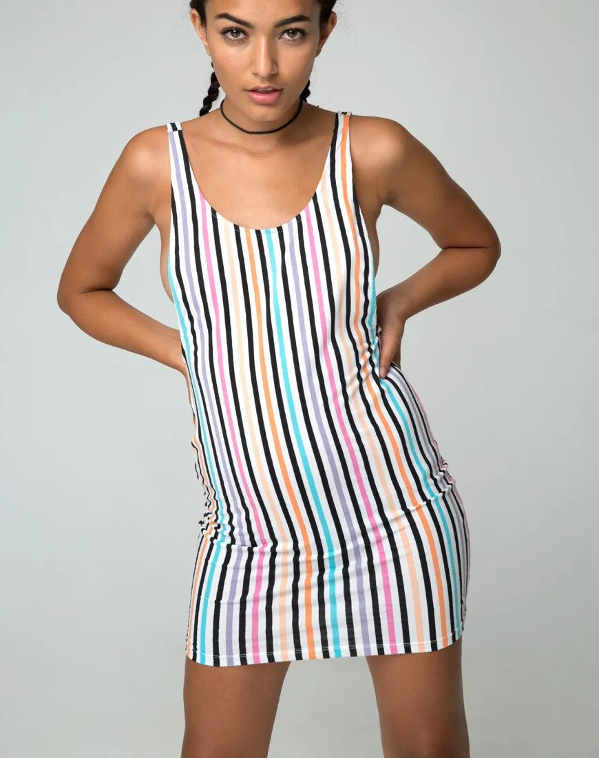 Mergy Dress in Candy Stripe Summer