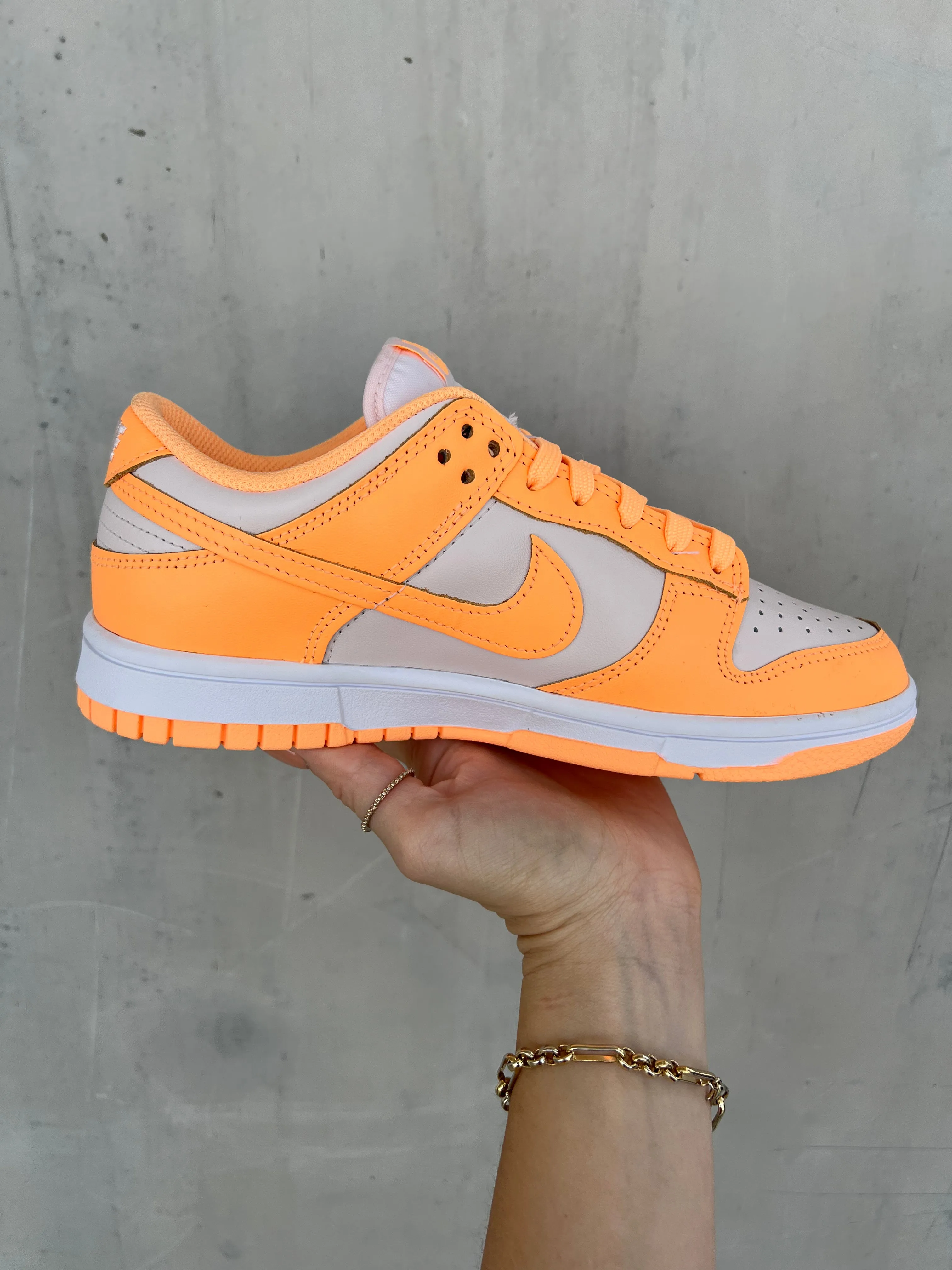 Neon Orange Swarovski Womens Nike Dunk Shoes