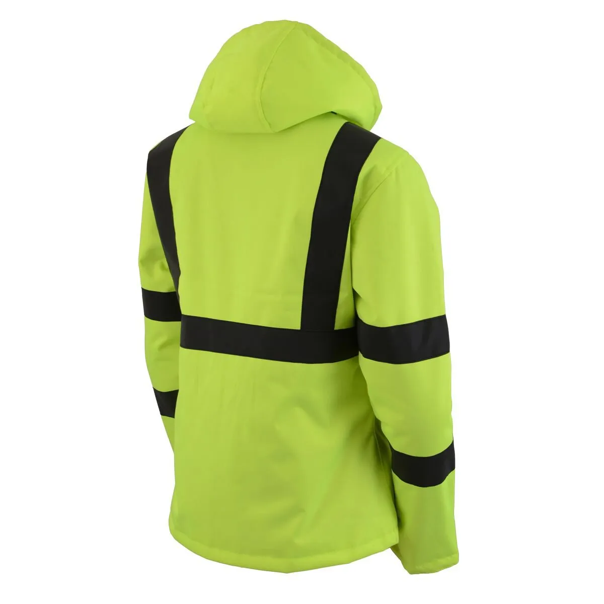 Nexgen Heat MPL2773SET Women's Heated Hoodie High-Viz Reflective - Zipper Front Sweatshirt Jacket w/ Battery Pack