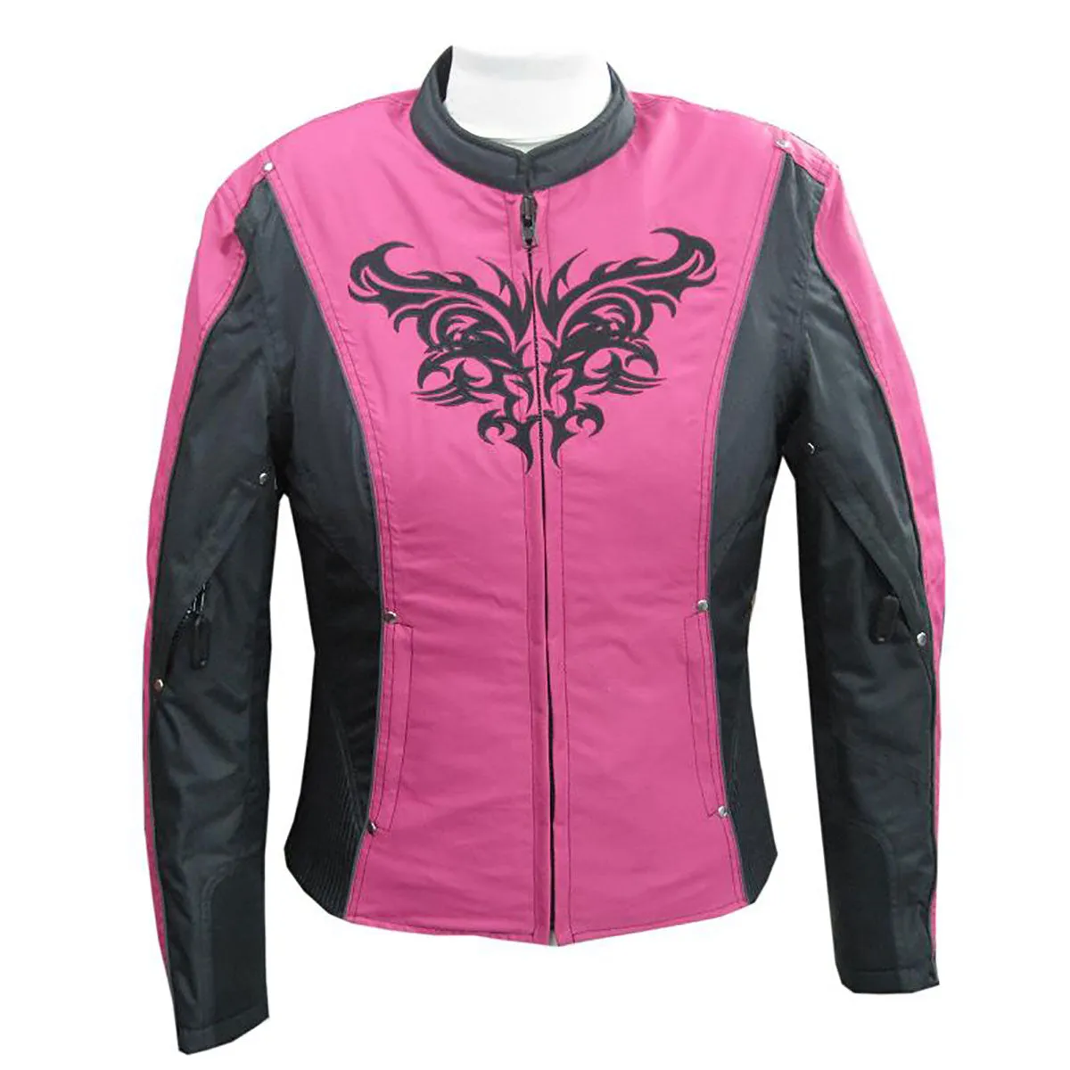 NexGen SH2367 Women's Turquoise and Fuchsia Textile Jacket with Embroidery Artwork