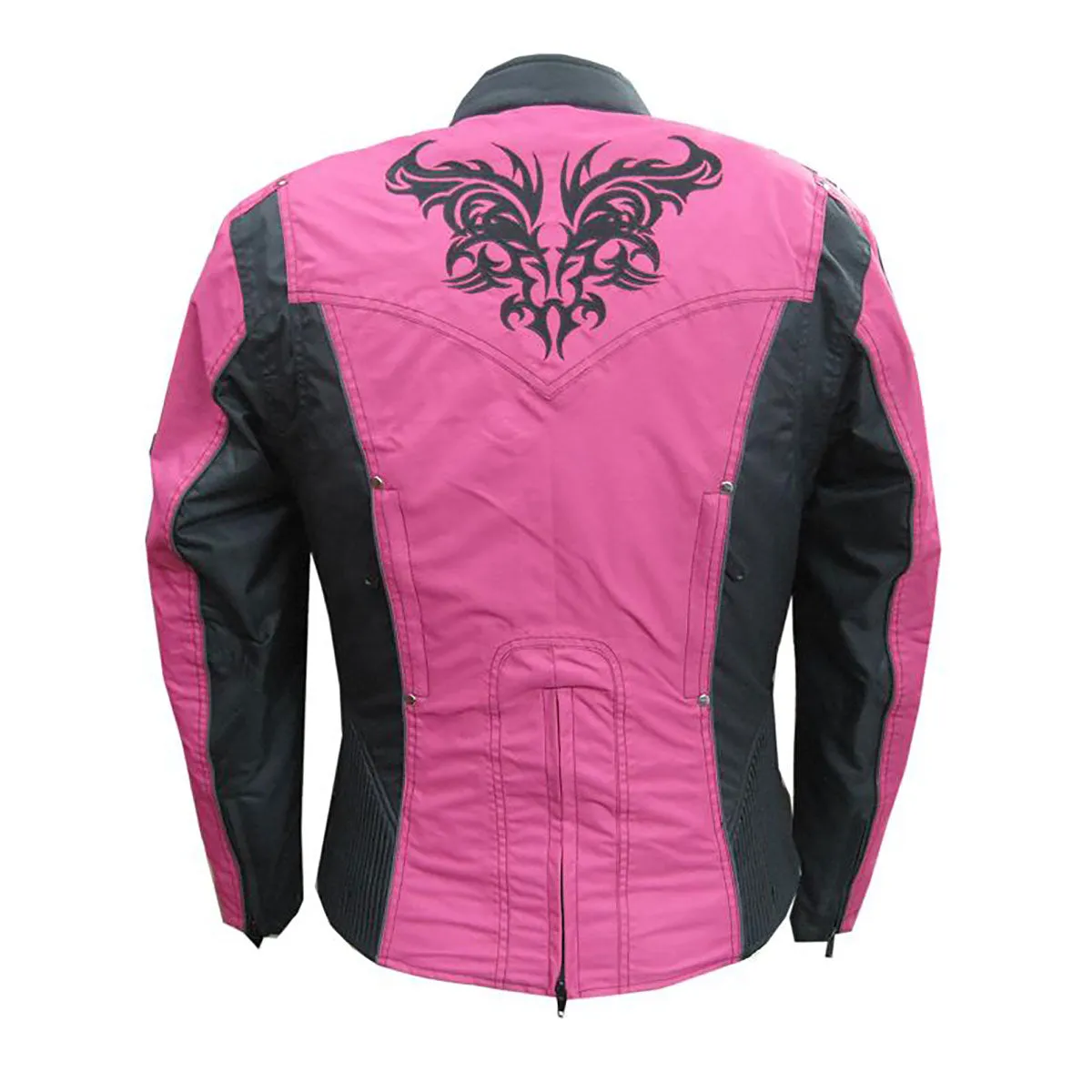 NexGen SH2367 Women's Turquoise and Fuchsia Textile Jacket with Embroidery Artwork