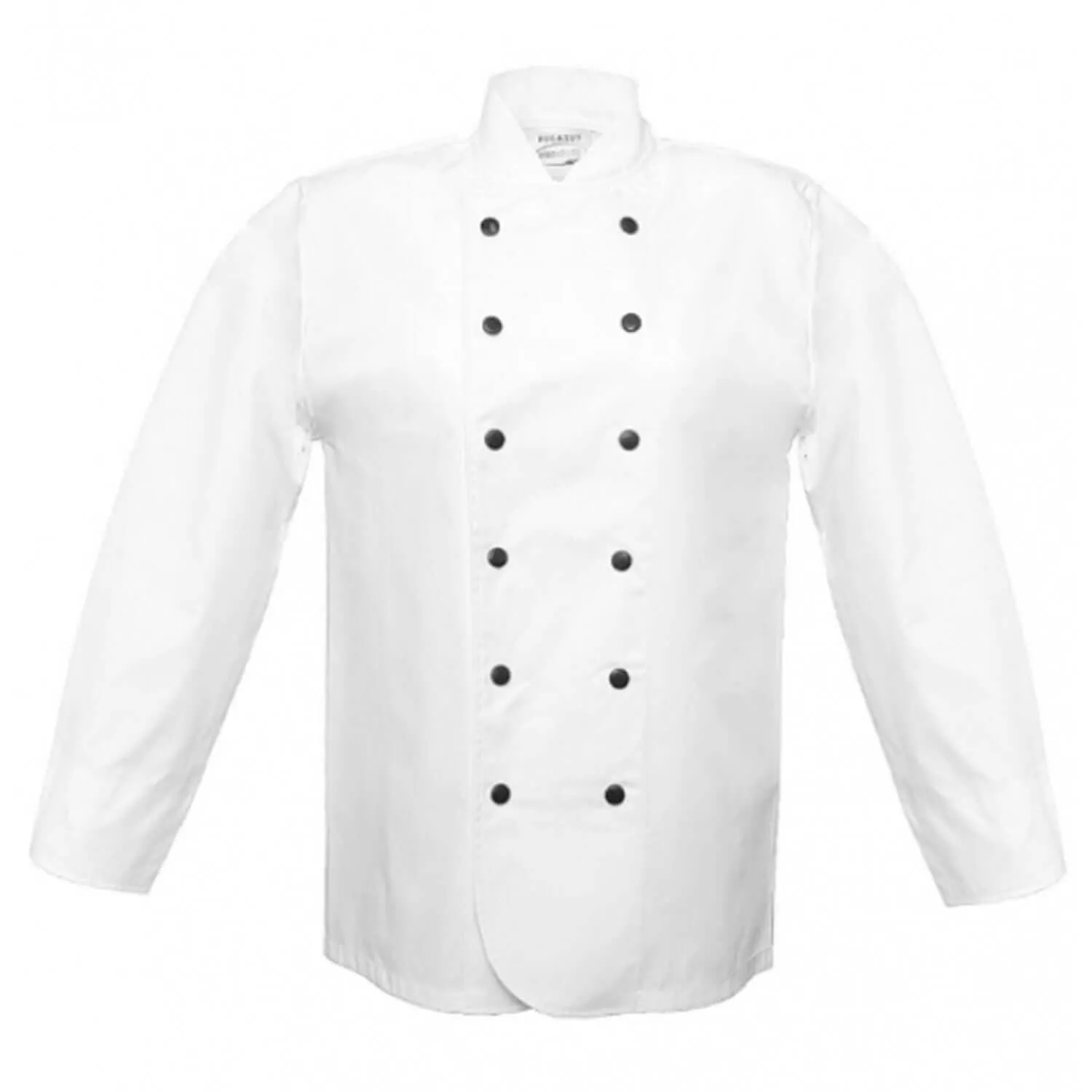 Pegasus Chefwear White EKO Long Sleeved Chef Jackets with Black Poppers