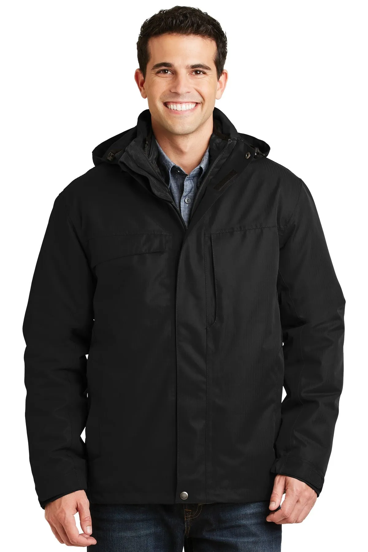 Port Authority® Herringbone 3-in-1 Parka. J302