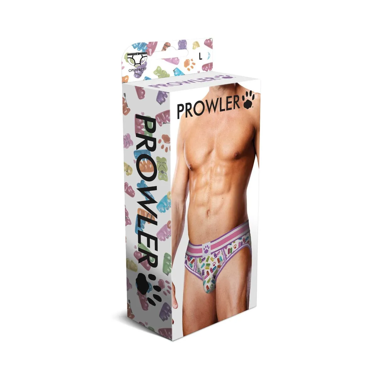 Prowler Gummy Bear Open Brief - Large (Multi Color)