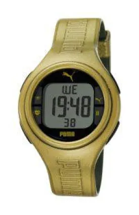 Puma Mens Pulse Metallic Gold Heart Rate Monitor Watch