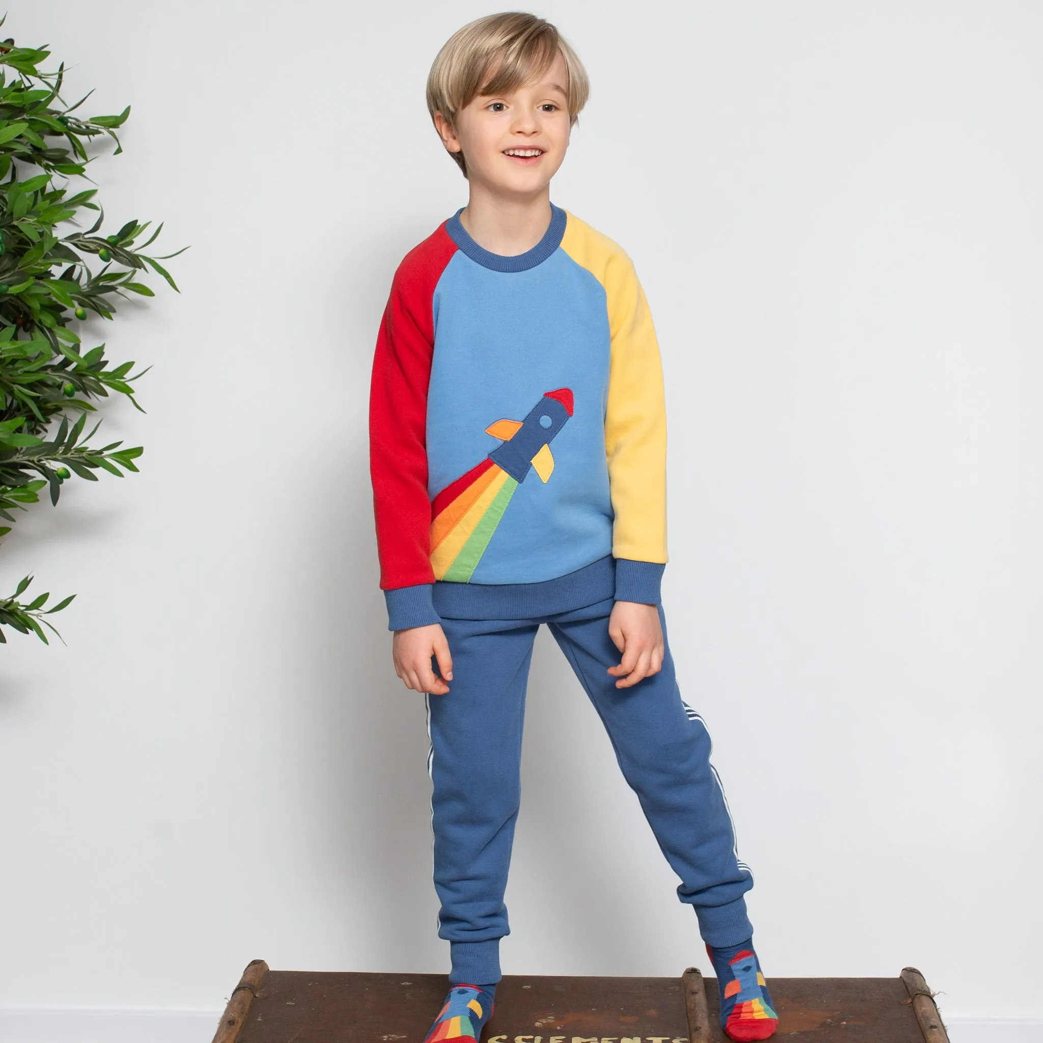 Rainbow rocket sweatshirt