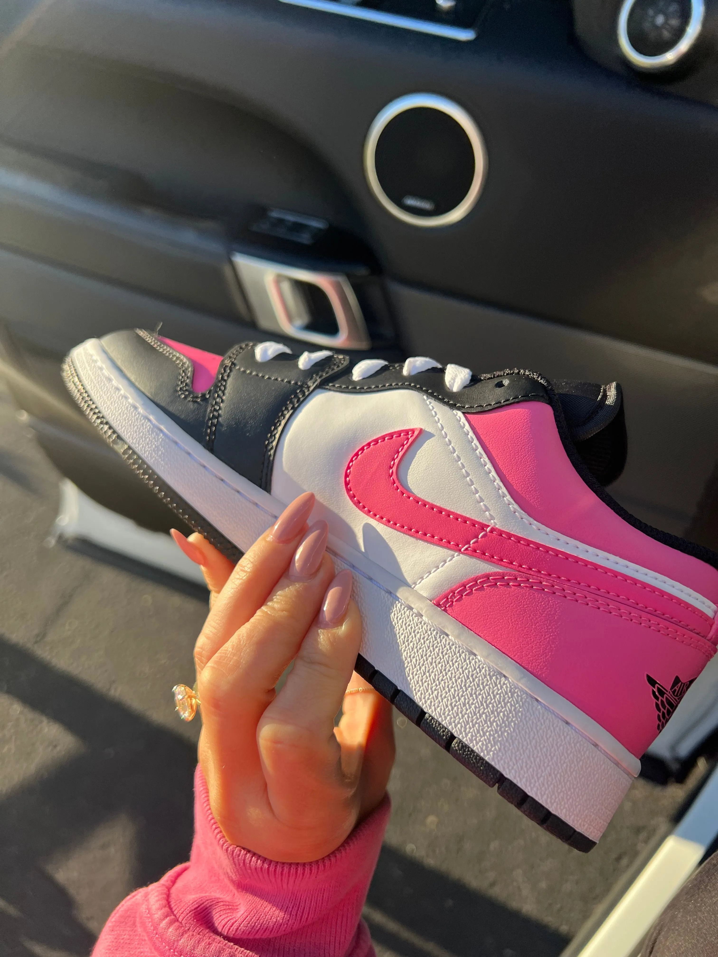 RARE Hot Pink Swarovski Women’s Air Jordan 1 Low Shoes