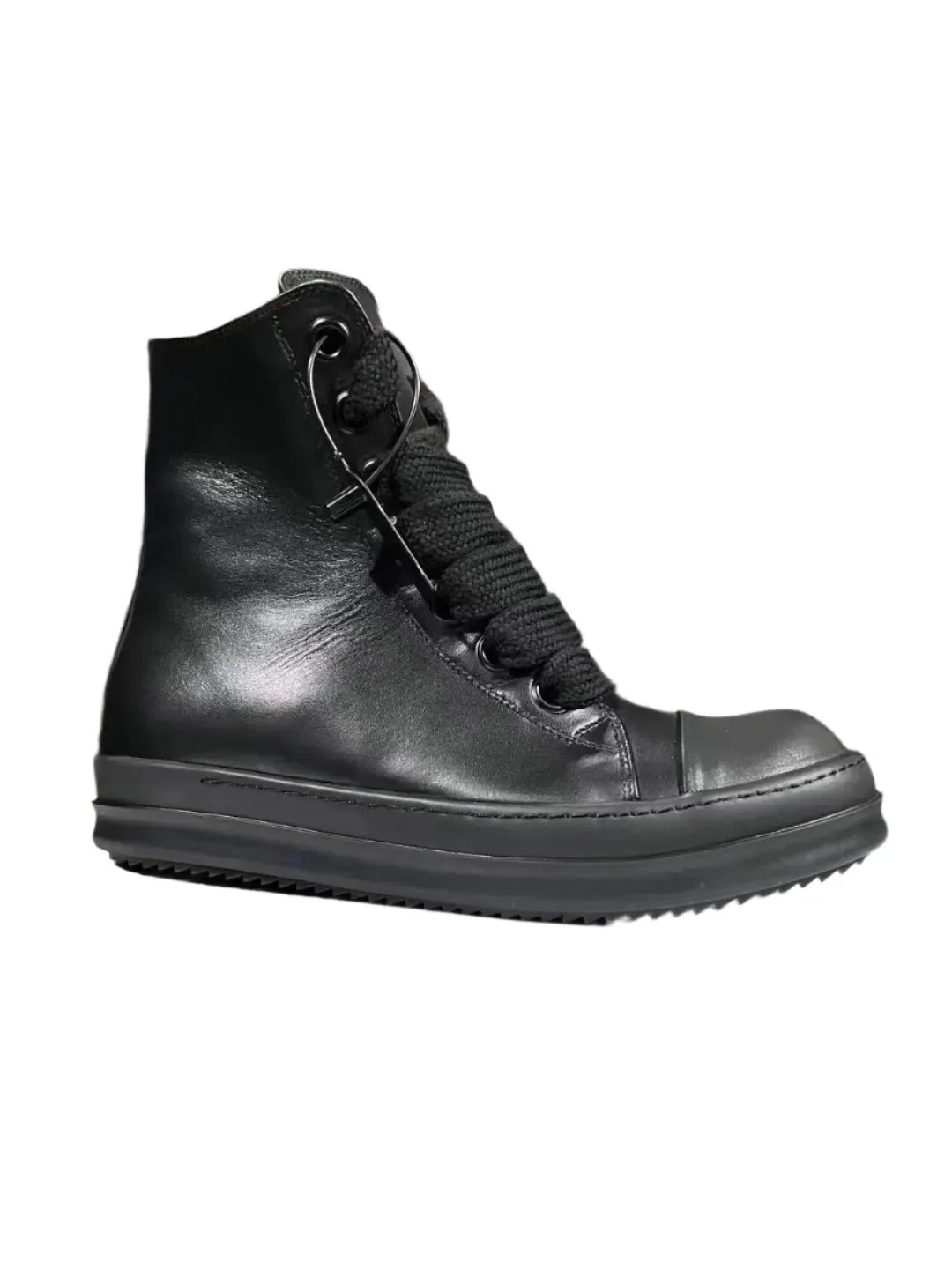 TEEK - Mens Classic Black Thick Laced High Top Boots