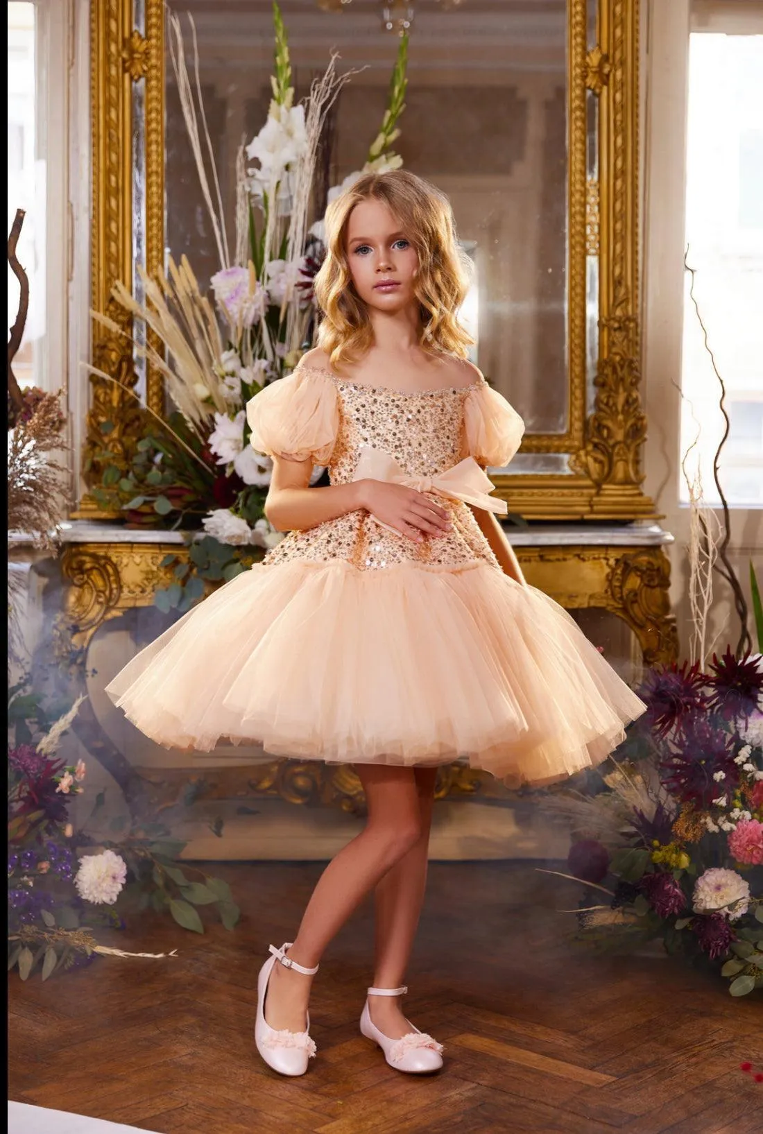 The Aurelia Fairytale Party Dresses – Mint Green & Peach