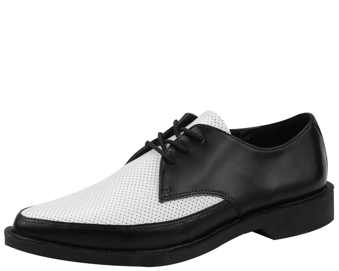 T.U.K BLACK/WHITE PUNCH JAM SHOE